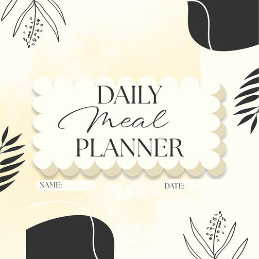Daily Meal Planner | Food Journal Nutrition Tracker | Healthy Meal Prep Organizer for Weight Loss, Clean Eating & Wellness Planning with SmartRecipes